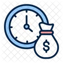 Time Is Money Time Value Icon