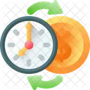 Time Is Money Money Time Icon