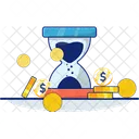 Time Is Money Business Dollar Icon