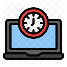 Time laptop  Icon