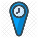Time Location Gps Time Location History Icon