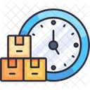 Time Logistic Delivery Time Clock Icon