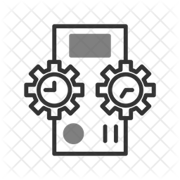 Time Machine Icon - Download in Line Style