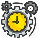 Time Management Gear Cogwheel Icon