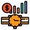 Time Management Time Value Financial Icône