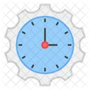 Time Management Efficiency Time Cog Icon