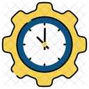 Time Management Time Setting Time Development Icon
