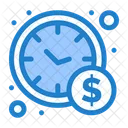 Time Management Time Is Money Business Icon