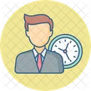Time Management Efficiency People Icon