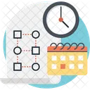 Planning Calendar Clock Icon