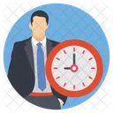 Businessman Appointment Time Icon