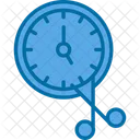 Time Management Business Cut Icon