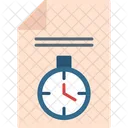 Time Management Calendar Clock Icon