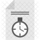 Time Management Calendar Clock Icon