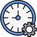 Time Management Time Gear Icon