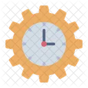 Time Management Gear Setting Icon