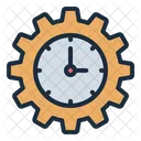 Time Management Gear Setting Icon