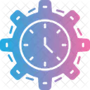 Time Management Clock Schedule Icon