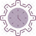 Time Management Clock Schedule Icon