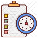 Time Management Effective Planning Time Control Icon