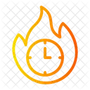 Time Management Fire Productivity Icon