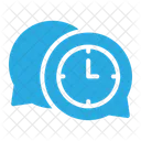 Time Management Chat Efficiency Icon