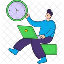 Time Management Time Working Hours Illustration Icon