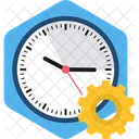 Time Management Clock Process Icon