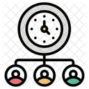 Time Network Time Connection Time Management Icon