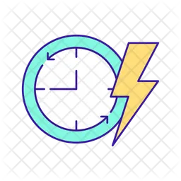 Time of electric network load reduction  Icon