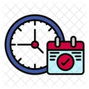 Time Management Business Schedule Icon