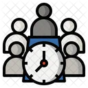 Time Planning Meeting Brainstorming Icon