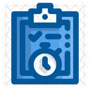 Time Report Business Data Icon
