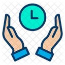 Save Clock Time Management Clock Icon