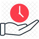 Time Saving Clock Efficiency Icon