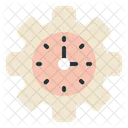 Clock Gear Time Icon