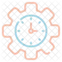 Clock Gear Time Icon