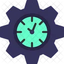 Time Setting Manufacture Molding Icon