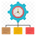 Time Setting Time Management Time Development Icon