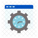Time Settings Time Management Productivity Icon