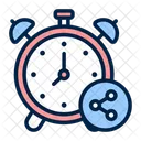 Time Sharing Collaboration Icon