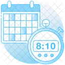 Stopwatch Alarm Clock Icon