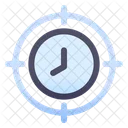 Time Target Time Management Productivity Icon