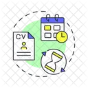 Time To Fill Hr Closing Position Icon