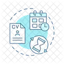 Time To Fill Hr Closing Position Icon