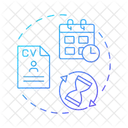 Time To Fill Hr Closing Position Icon