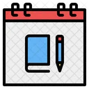 Time To Study Calendar Education Icon