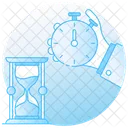 Time Tracker Hourglass Timepiece Icon