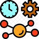 Time Tracking Monitoring Recording Icon