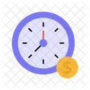 Time Value Time Is Money Time Management Icon
